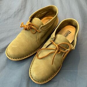 Born Nuala Booties in Army Green, barely worn!